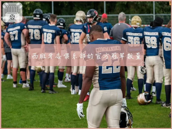 西班牙各俱乐部的官方冠军数量